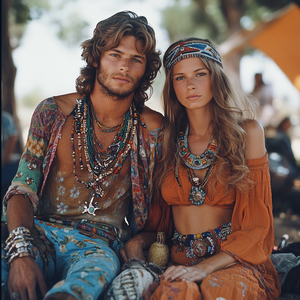-Hippie des Années 70-